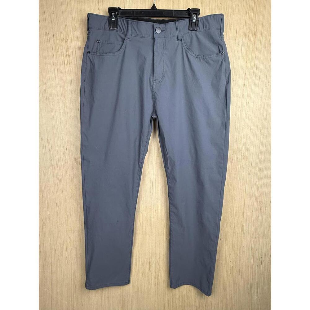 Denali Pants Mens 34x30 Gray Stretch Lightweight Hiking Quick Dry Khakis Outdoor